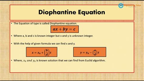 Diophantine Equation Of Modular Arithmetic Youtube