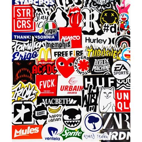 Jual UKURAN BESAR STANDAR ASLI Stiker Sticker Case Phone Brand Stiker