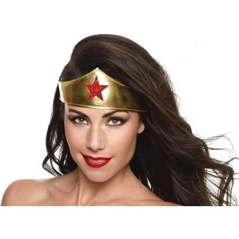 Wonder Woman Adult Headband Costume Accessory, One Size Fits Most ...