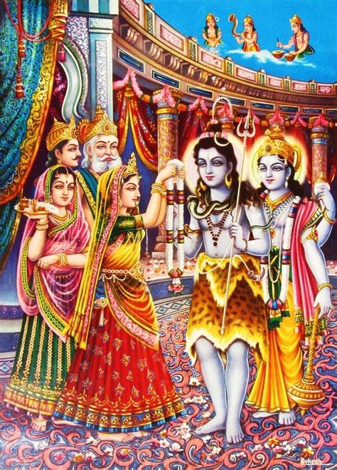 Hindu Cosmos - Marriage of Shiva and Parvati Published by S. S....