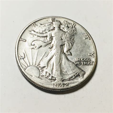 Silver Walking Liberty Half Dollar Property Room