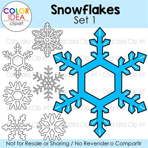 Snowflakes Set 1 Made By Teachers