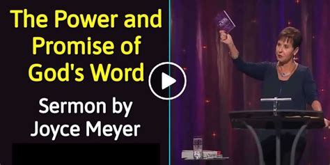 Joyce Meyer Watch Sermon The Power And Promise Of Gods Word