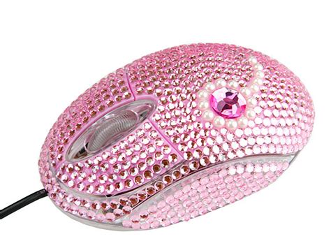 Pink Diamond Mouse With Flowers Vmo 07 China Diamond Mouse And