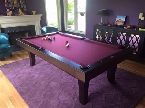 Gwb Catona Pool Table With Our Modern Rail Cap Chocolate Cherry With