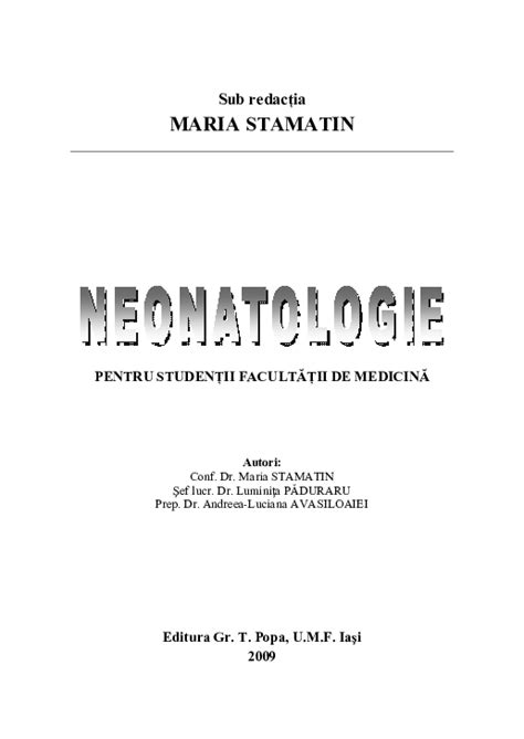 Pdf Neonatologie G G