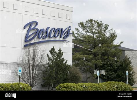 A logo sign outside of a Boscov's retail store location in Westminster, Maryland on March 26 ...