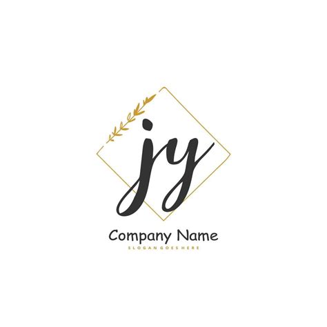 JY Initial Handwriting And Signature Logo Design With Circle Beautiful