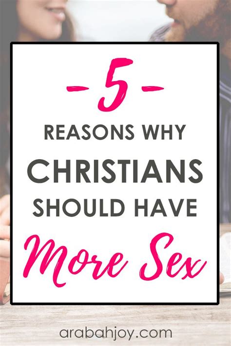5 Reasons Why Christians Should Have More Sex