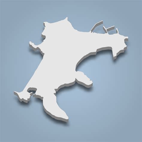 3d isometric map of Procida is an island in Italy 8052852 Vector Art at ...