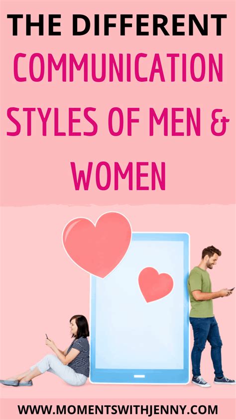 The Different Communication Styles Of Men And Women Moments With Jenny