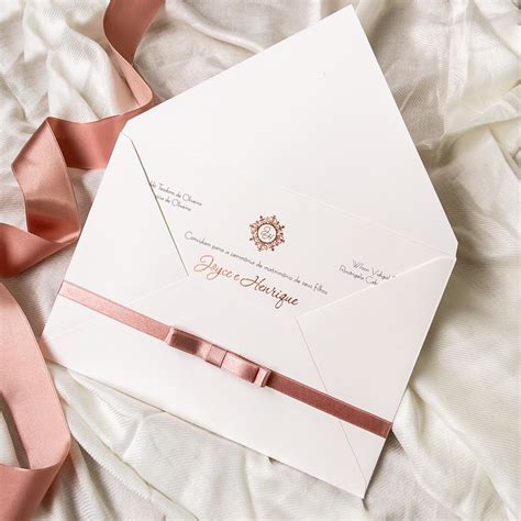 Envelope Para Convite De Casamento Convite Papel E Estilo