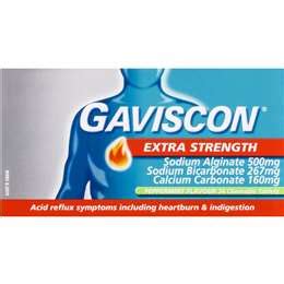 Gaviscon Extra Strength Peppermint Tablets For Acid Reflux Relief