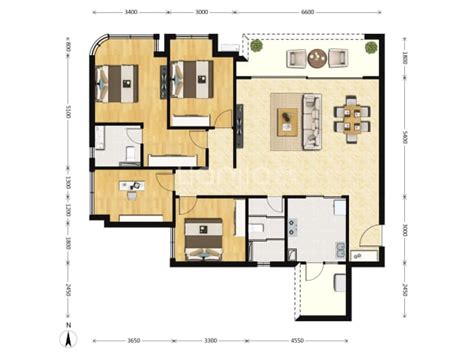 【长嘉汇重庆长嘉汇楼盘】四居室户型图房型图 重庆贝壳新房