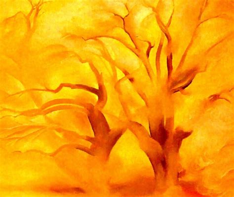 Georgia O'Keefe - Cottonwood trees | Georgia o keeffe paintings ...