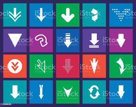 Arrow Icon Set Vector Design Stock Illustration Download Image Now