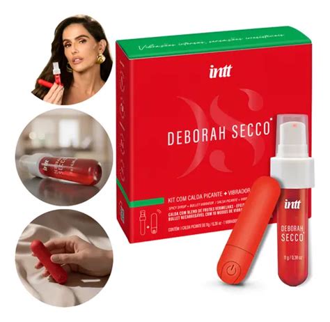 Kit Deborah Secco Calda Beijável Hot Vibrador Bullet Intt Frutas Vermelhas Parcelamento sem