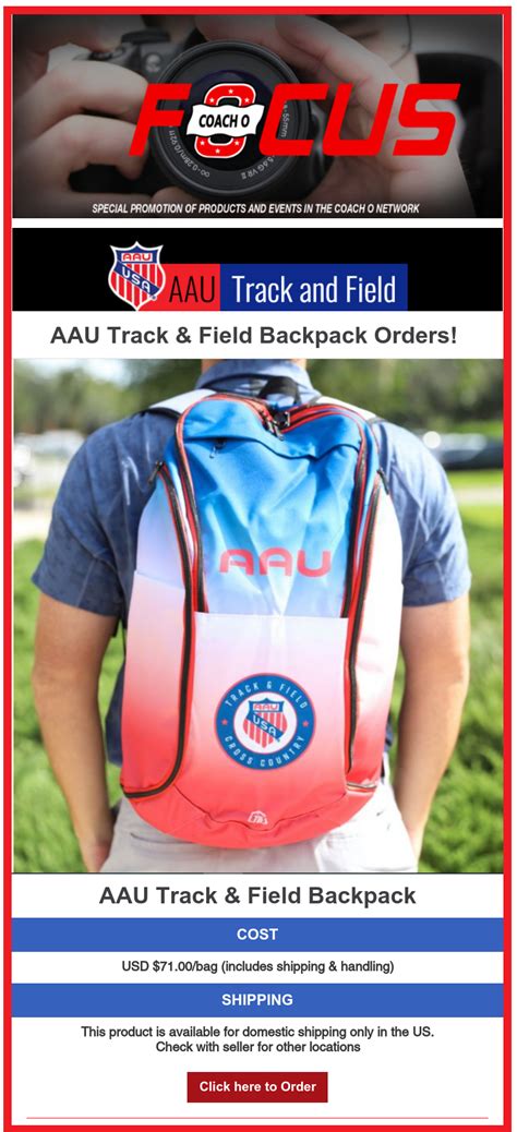 Aau Backpacks Coacho