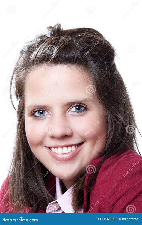 Young Smiling Business Woman Headshot Stock Photo Image Of Strong