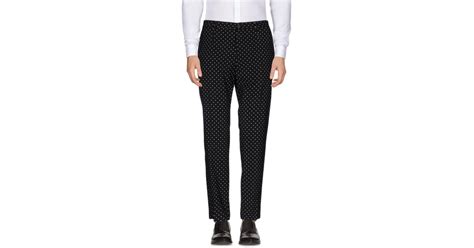 Dolce Gabbana Wool Casual Trouser In Black For Men Lyst