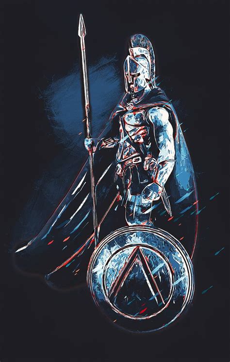 Spartan Hoplite Painting by Andrea Mazzocchetti | Saatchi Art