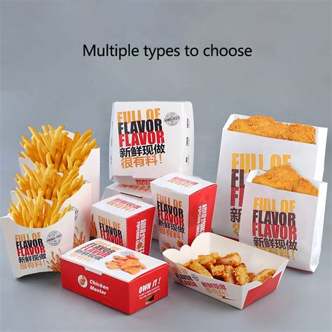 Customized Food Packaging Containers Fast Food Packaging Snack