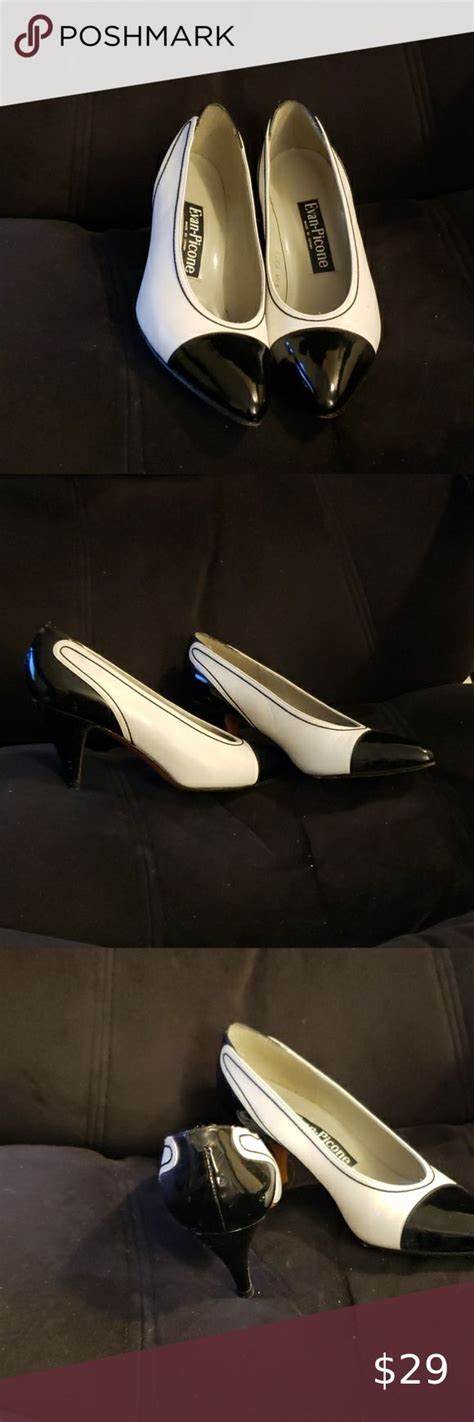 Evan Picone Pinup Black And White Heels Size