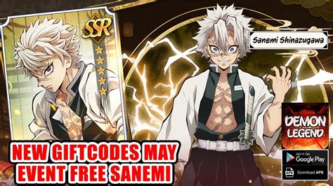 Demon Legend Fury New Giftcodes May Event Free Sanemi Shinazugawa