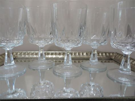 Vintage Arcoroc Arctic Wine/water Glasses Goblets Set of 5 - Etsy