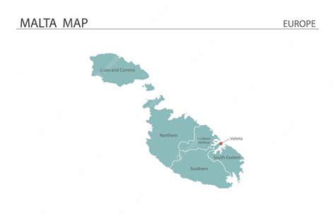 Premium Vector | Malta map vector illustration map have all province ...