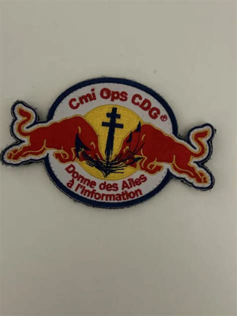 PATCH ÉCUSSON MARINE nationale Porte Avions Charles De Gaulle Cmi Ops