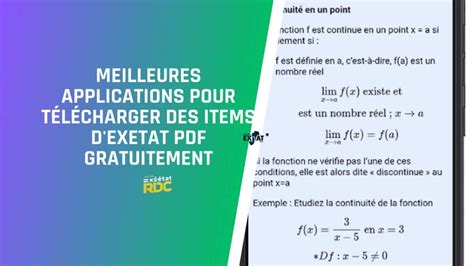 Meilleures Applications Mobile Pour T L Charger Des Items D Exetat Pdf