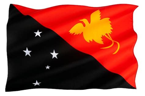 Premium Photo | Flag of papua new guinea