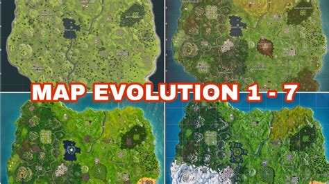 Fortnite Maps Season 1 To 7 Evolution Youtube