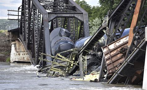 Railcar Removal Begins From Montana River After Bridge Collapse ...