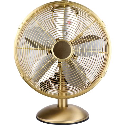 Hampton Bay 12 Inch Desk Fan In Brass Retor Fan The Home Depot Canada