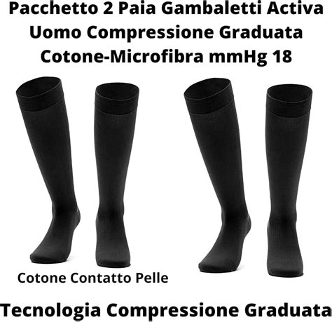 Activa Made In Italy Pacchetto Paia Calze Compressione Graduata