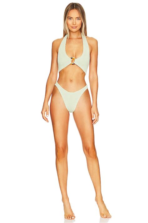 Hunza G Coco Bikini Set In Sage REVOLVE