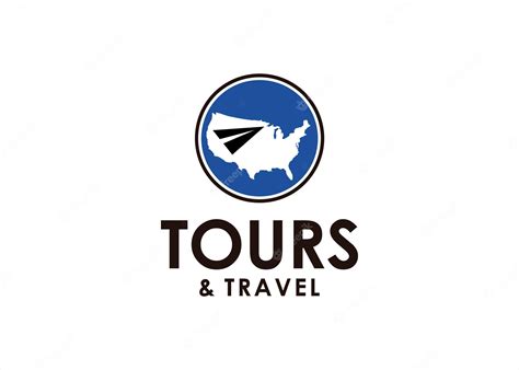 Premium Vector World Transportation Tour Travel Logo Plane Classic