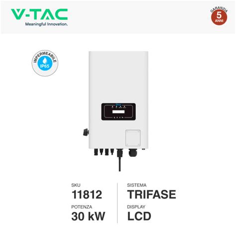 V Tac Inverter On Grid 30kW Trifase Impianto Fotovoltaico CEI 0 21