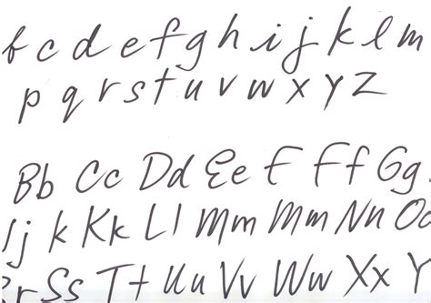 13 Handwriting Alphabet Fonts Images - Cursive Font Alphabet Letters ...