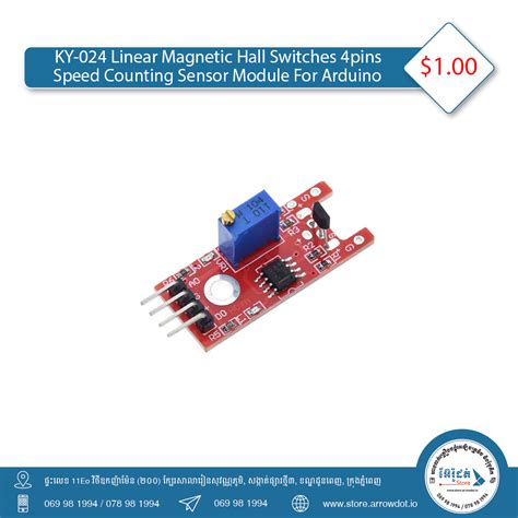 Ky Linear Magnetic Hall Switches Speed Counting Sensor Pins