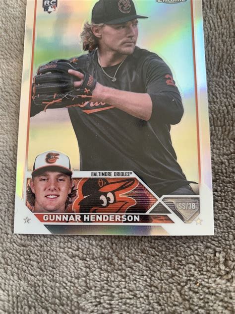 Gunnar Henderson Rc Topps Chrome Update Image Variation Ssp