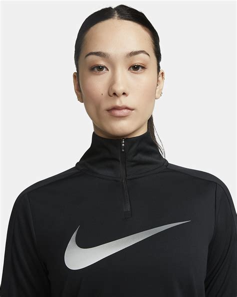 Nike Dri FIT Swoosh Women S 1 4 Zip Long Sleeve Running Mid Layer Nike ID