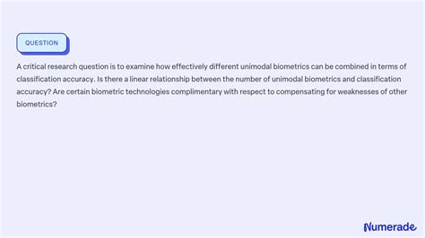 Solved A Critical Research Question Is To Examine How Effectively