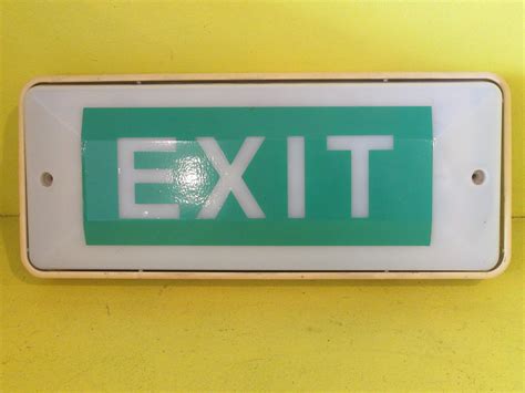 Prolight Exit Lighting Sign 130w X 55h X 30d Nz