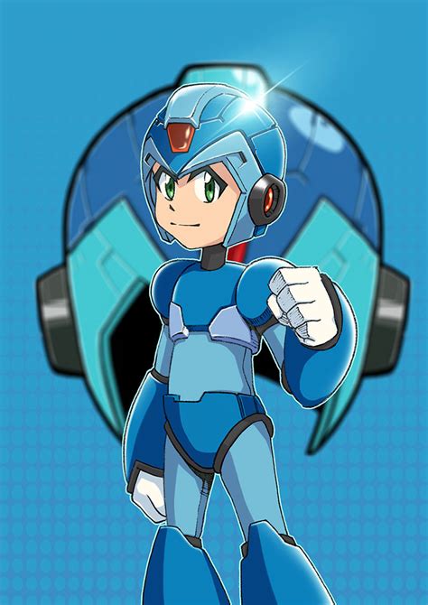 ArtStation - Rockman X a.k.a Megaman X fanart illustration