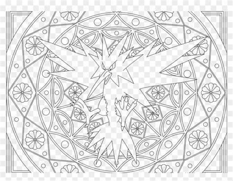 Zapdos Pokemon Printable Coloring Page Clipart Coloring Nation