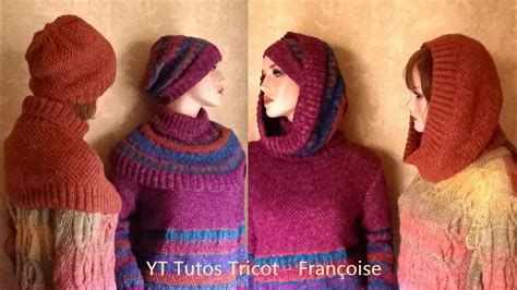 Tuto Tricot Tour De Cou Femme Col Roul Transformable En Col Capuche