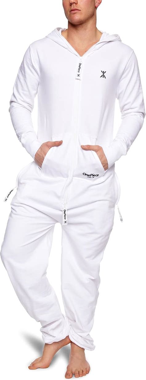 Onepiece Original Lightweight Unisex Onesie Jumpsuit White X Small